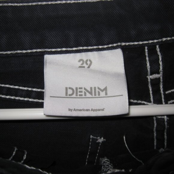 American Apparel High-Waisted Denim Shorts 29 - Picture 5 of 8